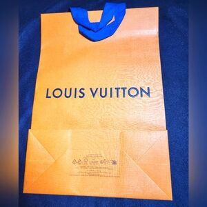 Louis Vuitton Orange Gift Bag And Card Holder NWT